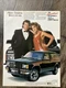 1987 Chevy S-10 Blazer Color Page Magazine Ad Advertisement