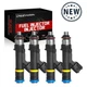 NEW 4x Original Fuel Injectors 0280158103 For 2009-2013 Mazda 3 Sport 2.0L I4
