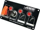 Joes Black/White 6-5/8 X 3-1/2 In Dash Mount Switch Panel P/N 46125
