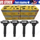 4x PE2018100A OEM NGK Ignition Coil For Mazda 3 Sport CX-5 2013-2020 CX-9 2.5L