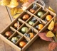 New PRIMITIVE PUMPKIN ORNAMENTS MERCURY GLASS MINI 1" W 12 ASSORT FALL HARVEST
