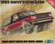 CHEVROLET 1983 Vintage ORIGINAL Chevy S-10 Blazer Truck Sales Brochure