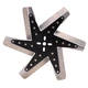 Derale 19115 15" High Performance Stainless Standard Rotation Flex Fan Black Hub