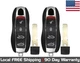 2x New Quality Replacement Proximity Key Fob Remote For Select Porsche Vehicles