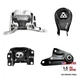 Set of 4 Motor Mounts for Mazda 3 2.0L Automatic (2010-2013) - Replaces