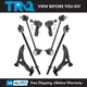 TRQ Front Steering & Suspension Kit Fits 2009-2010 Ford Focus