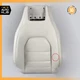 10-17 Mercedes W204 C250 Coupe Front Left Seat Cushion Upper w/ Bladder Bolster