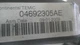 Body Control Module BCM Fits 2006 06 CHEVROLET MALIBU G6 15804602