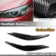 For Mazda 6 Atenza 2017-2019 Headlight Eyebrow Eyelid Cover Trim Carbon Fiber 2x