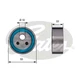 GATES T41154 TENSIONER PULLEY, TIMING BELT FOR NISSAN RENAULT
