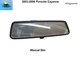 9557315120101C 03 04 05 06 Porsche Cayenne Rear View Rearview Mirror Manual Dim