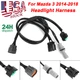 For Mazda 2014-2018 Mazda 3 Front Headlight Wiring Harness Replace BHN1-51-0K6A