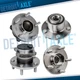 4pc Front Rear Wheel Bearing and Hubs Assembly for 2004-2005 Mazda 3 4-Wheel ABS