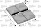 Valeo 698891 filter, interior air for Mazda