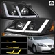 Fits 2005-2010 Pontiac G6 Black Projector Headlights Switchback LED Signal Lamps