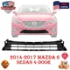 NEW OEM REPLACES BUMPER COVER GRILLE TEXTURED FOR 2014-2017 MAZDA 6 MA1036122