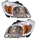 2pc 2005-2010 Chevrolet Cobalt 07-09 Pontiac G5 Halogen Headlight Headlamp SET
