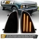 SMOKE Front Corner Light with Amber LED Pair For 94-97 Chevy S10 / 95-97 Blazer