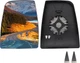 Left Upper Heated Convex Mirror Glass for Ford Transit 150 250 350 2015-2023