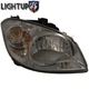 Right Passenger Smoked Lens Headlight for 2005-2010 CHEVROLET COBALT PONTIAC G5