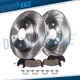 10.43" Rear Disc Brake Rotors Ceramic Brake Pads for 2014 - 2018 Mazda 3 Sport