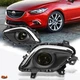 For 14-16 Mazda 6 Smoked Lens Front Driving Fog Light/lamp W/Switch+Chrome Bezel