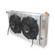 3 Row Aluminum Radiator Shroud Fan for 1996-2005 Chevy S10 Blazer GMC Jimmy 4.3L