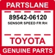 89542-06120 Toyota OEM Genuine SENSOR SPEED FR RH
