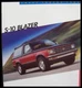 1986 Chevy Chevrolet S-10 Blazer Truck Color Brochure