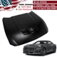 NEW Aluminium Front Hood Panel with scoop For 2024-2025 Ford Mustang black