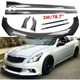 For Infiniti G37 Sedan 08-13 Carbon Fiber Look Front Bumper Lip Spoiler Body Kit