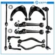 12Pc Front Upper Lower Control Arms Tie Rods Sway Bar For 2003-2006 2007 Mazda 6