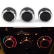 3Pcs Air Conditioning Heat Control Knob A/C Switch Decor For Mazda 6 2003-08 04
