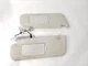 2017 2018 2019 2020 Jaguar F-Pace OEM Pair Sun Visor Gray Suede Has Wear