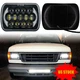 For Ford F-150 F-250 F-350 H4 7x6" 5x7" LED Headlight Halo DRL Hi/Lo Sealed Beam