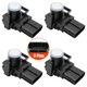 4X Parking Park Aid Sensor Silver 89341-33210 For 10-15 Lexus RX350 12-15 RX450h