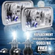 Fit 82-93 Chevy S10 Blazer GMC S15 7X6 Projector H4 DRL LED Headlight Hi/Lo 2Pcs
