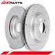 FRONT 276 MM DRILLED AND SLOTTED BRAKE ROTORS FOR 02 03 04 05 06 MINI COOPER