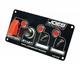 JOES Switch Panel: Ignition, Start, 2 Accessory Switches with lights HD 40 AMP 