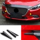 2p Carbon Fiber Front Fog Light Lamp Eyebrow Cover Trim For Mazda 3 Axela 17-18