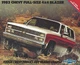 CHEVROLET 1983 Vintage ORIGINAL Chevy S-10 Blazer Truck Sales Brochure