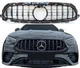 For Mercedes E-Class W213 C238 E300 Front Bumper Chrome Grille 20-23 GT Facelift