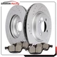 For 02 03 04 05 06 Mini Cooper Front Brake Rotors +Ceramic Pads Drill Slot 1.6L