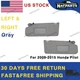 Pair Gray Side Sun Visor For 2009-2015 Honda Pilot 83280-SZA-A01ZA 83230SZAA01ZA