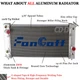 3 Rows Aluminum Radiator Fit 1994-1995 Chevy S10 Blazer GMC Jimmy Sonoma V6 4.3L