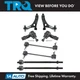 TRQ Front Control Arm Ball Joint Sway Link Tie Rod Suspension 8pc Kit for Focus