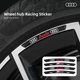4Pcs S Line Wheel Rim Stickers Aluminum Hub Strips A4 A6