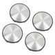 4PCS Universal 60mm Dia Black 5 Clips Car Wheel Center Tyre Hub Caps Cover