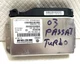 2003 VW PASSAT TURBO Engine Control Module Computer 3B0 927 156 AH OEM (AA 545)