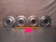 1512572 02 03 04 05 06 07 08 Mini Cooper 6 1/8 inch Silver Center Caps set of 4